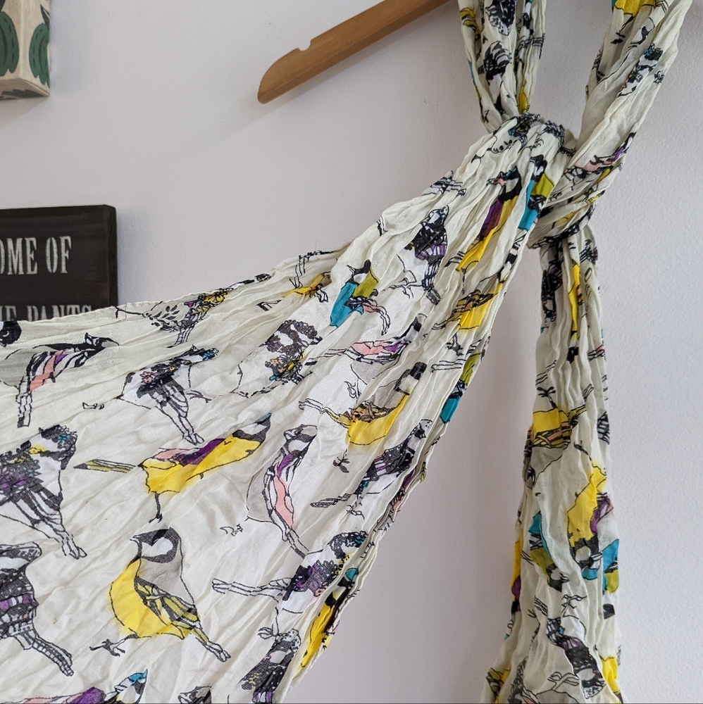 Bird Print Scarf